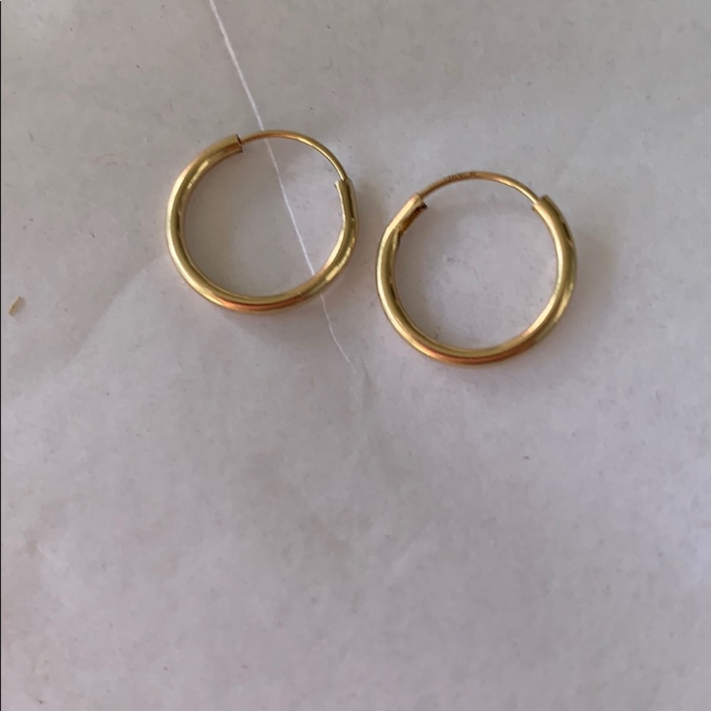 Goldfilled hoops 12 mm